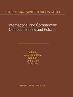 cover image of International and Comparative Competition Laws and Policies